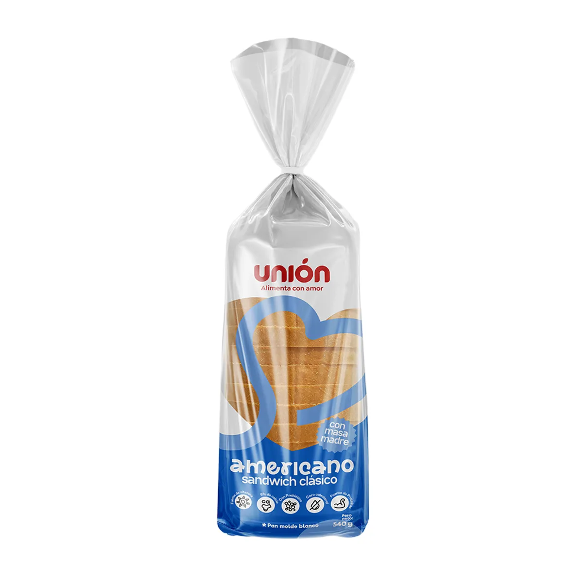 UNION - Pan de Molde Unión Sandwich Bolsa 540 g