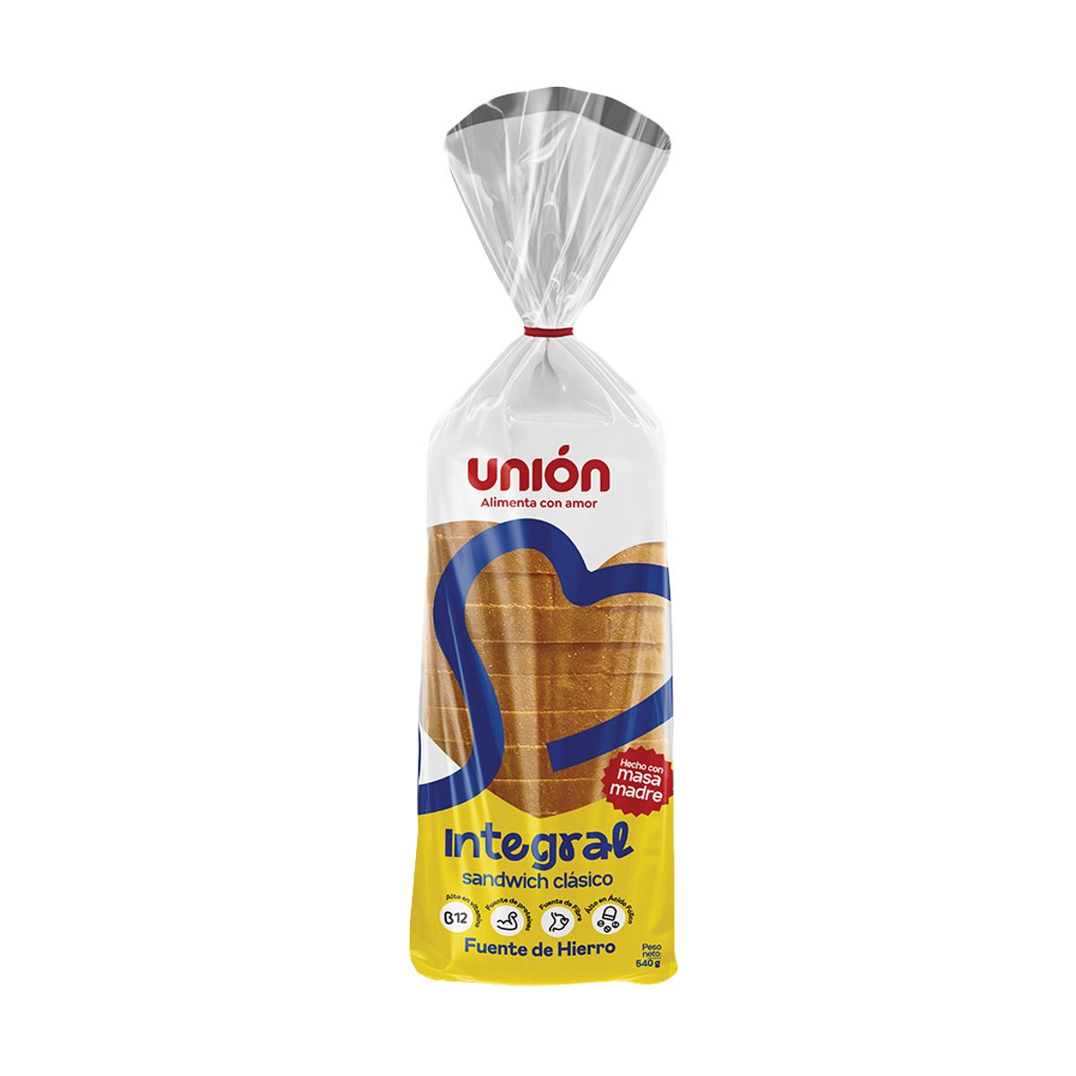 UNION - Pan Integral de Molde Unión Sandwich Bolsa 540 g