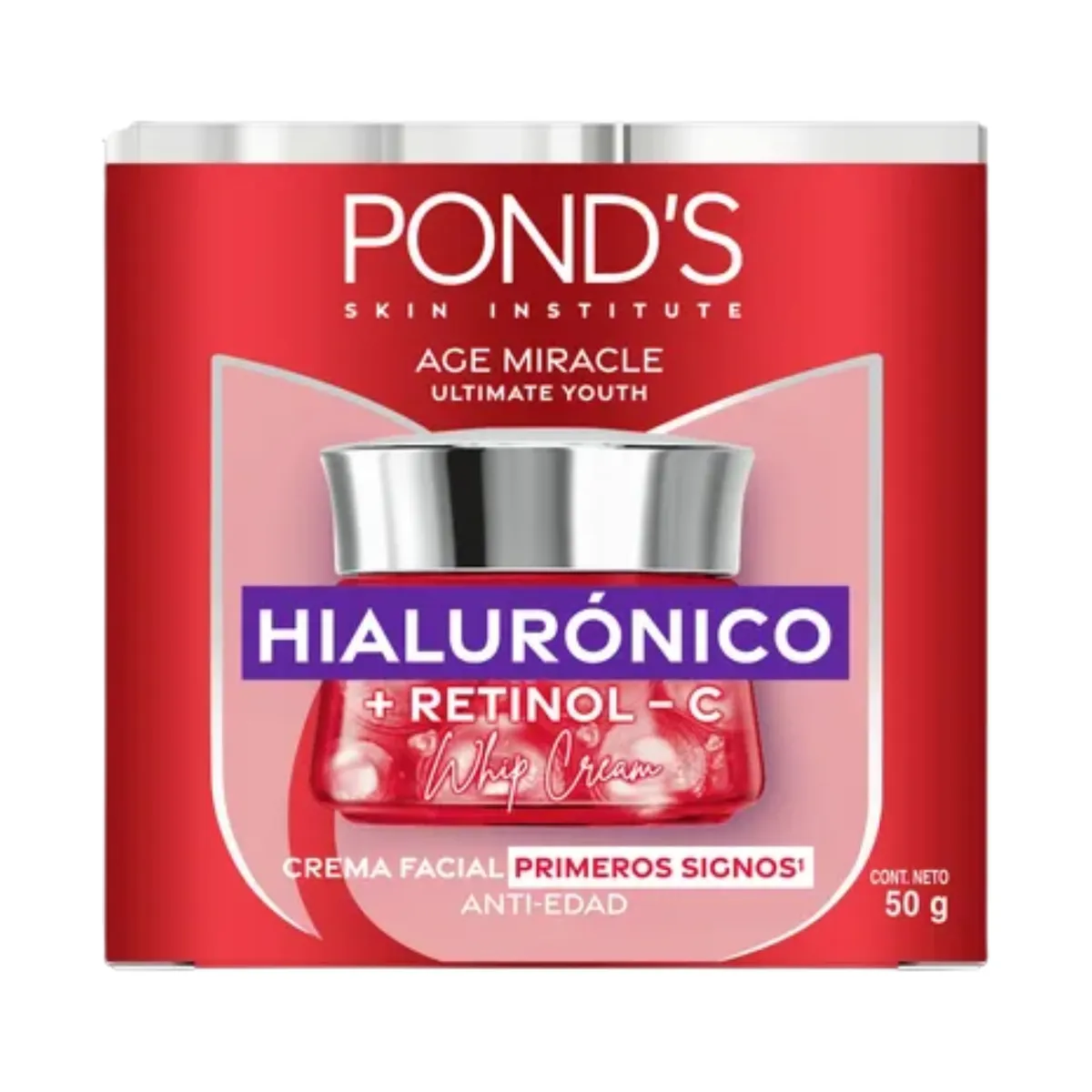 PONDS - Crema Facial Pond’s Age Miracle Whip Primeros Signos Envase 50 g