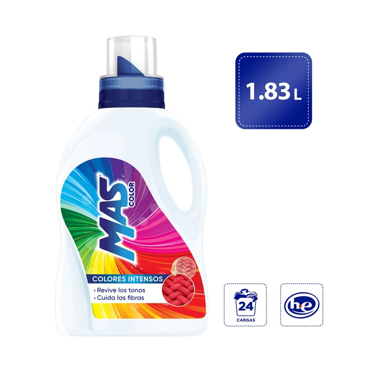 MAS COLOR - Detergente Líquido Mas Color Botella 1.83 L