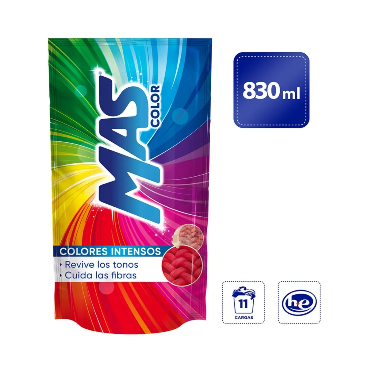 MAS COLOR - Detergente Líquido Mas Color Doypack 830 mL