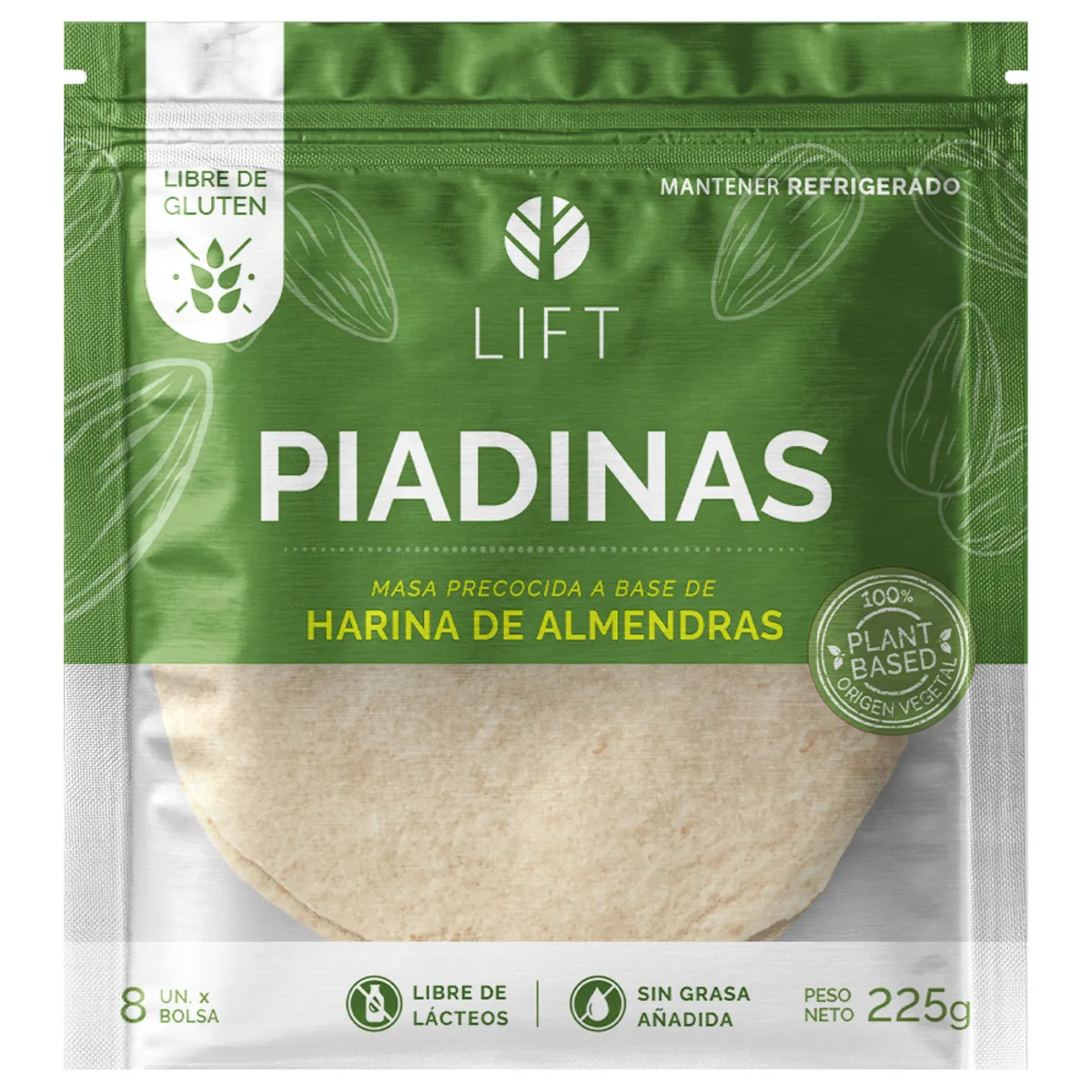 LIFT - Piadinas Lift Original Empaque 8 Und