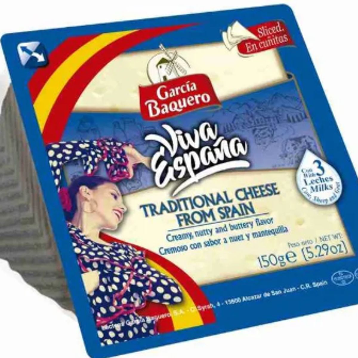 GARCIA BAQUERO - Queso Semicurado Viva España García Baquero Empaque 150 g