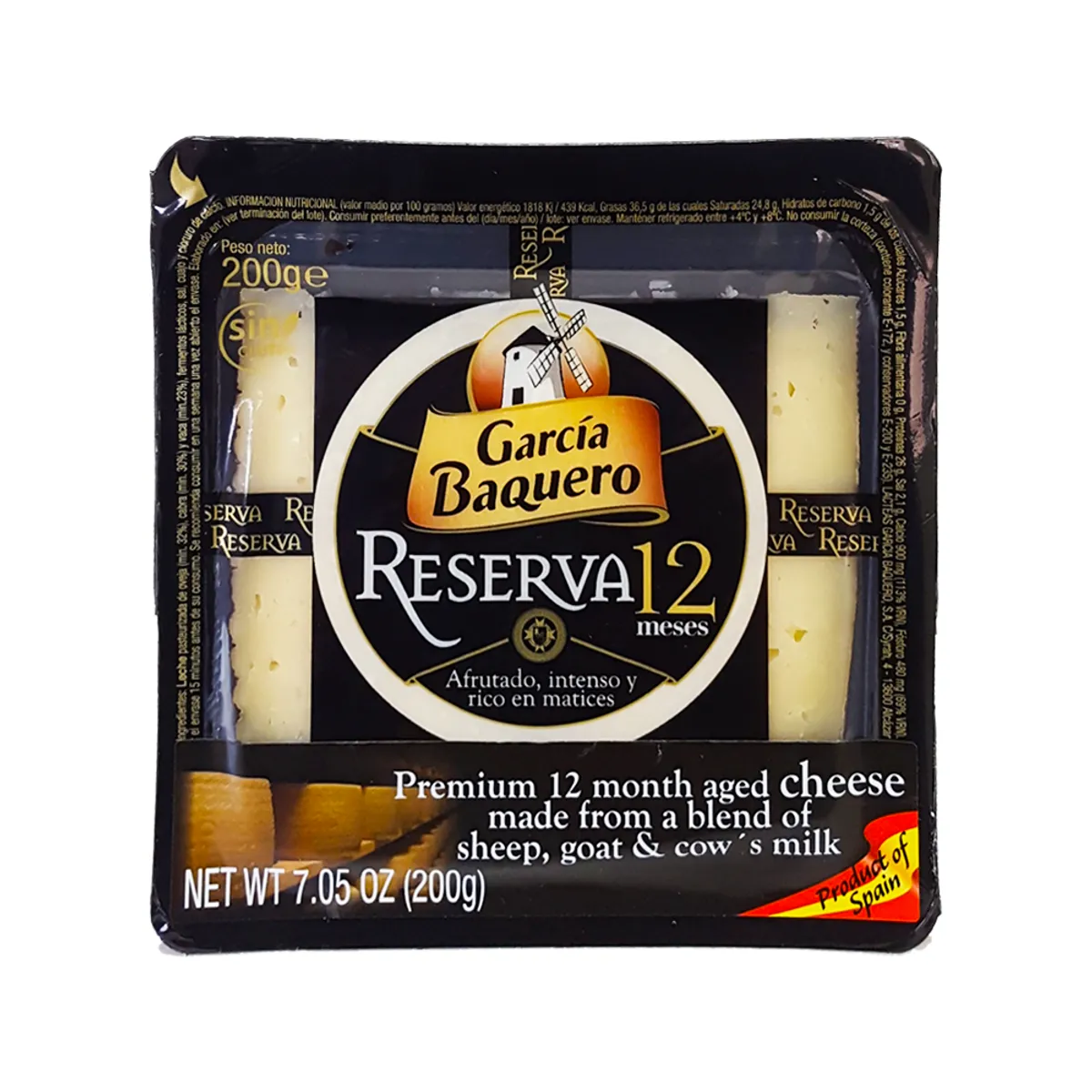 GARCIA BAQUERO - Queso Reserva 12 Meses García Baquero Empaque 200 g