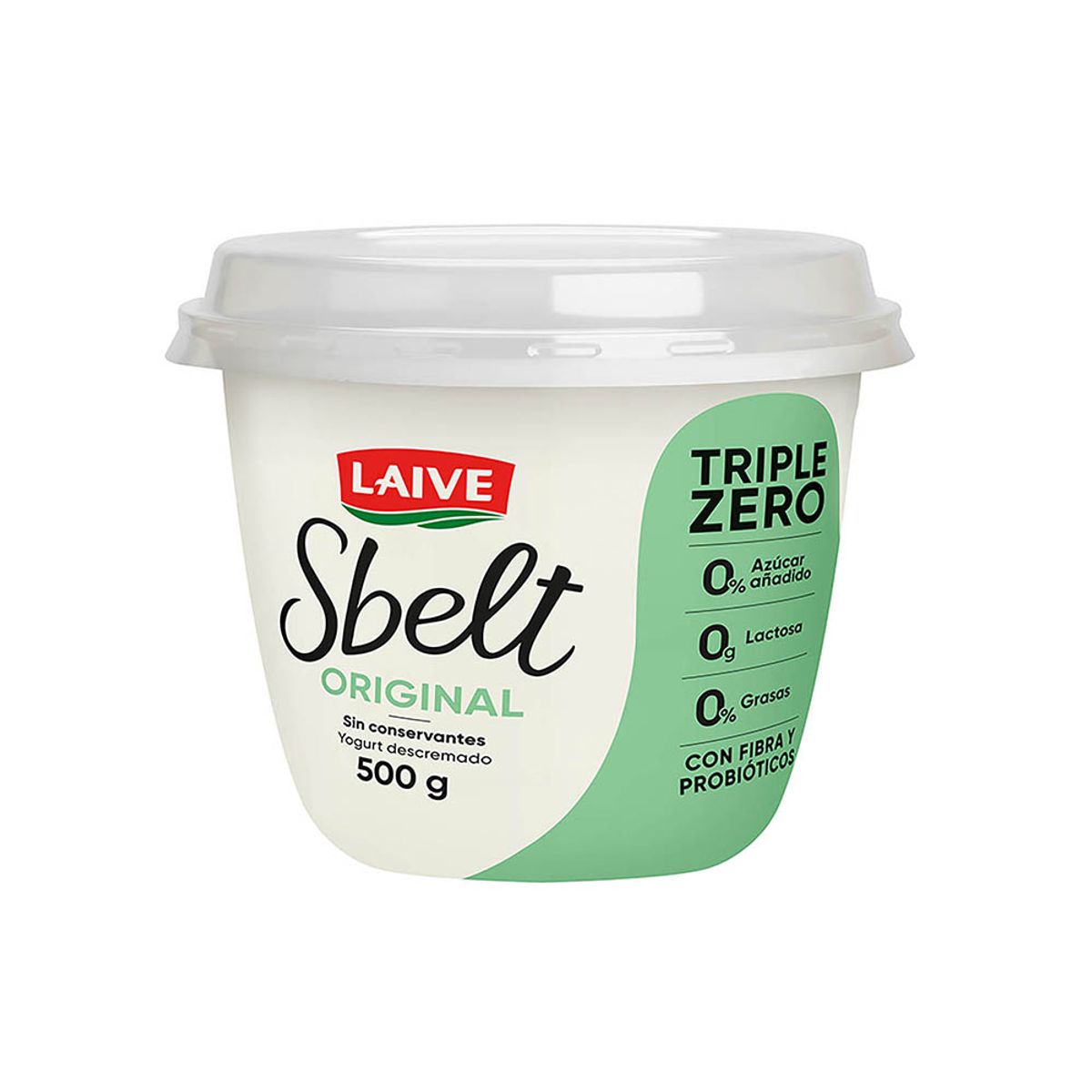  - Yogurt Sbelt Laive Triple Zero Original Pote 500 g
