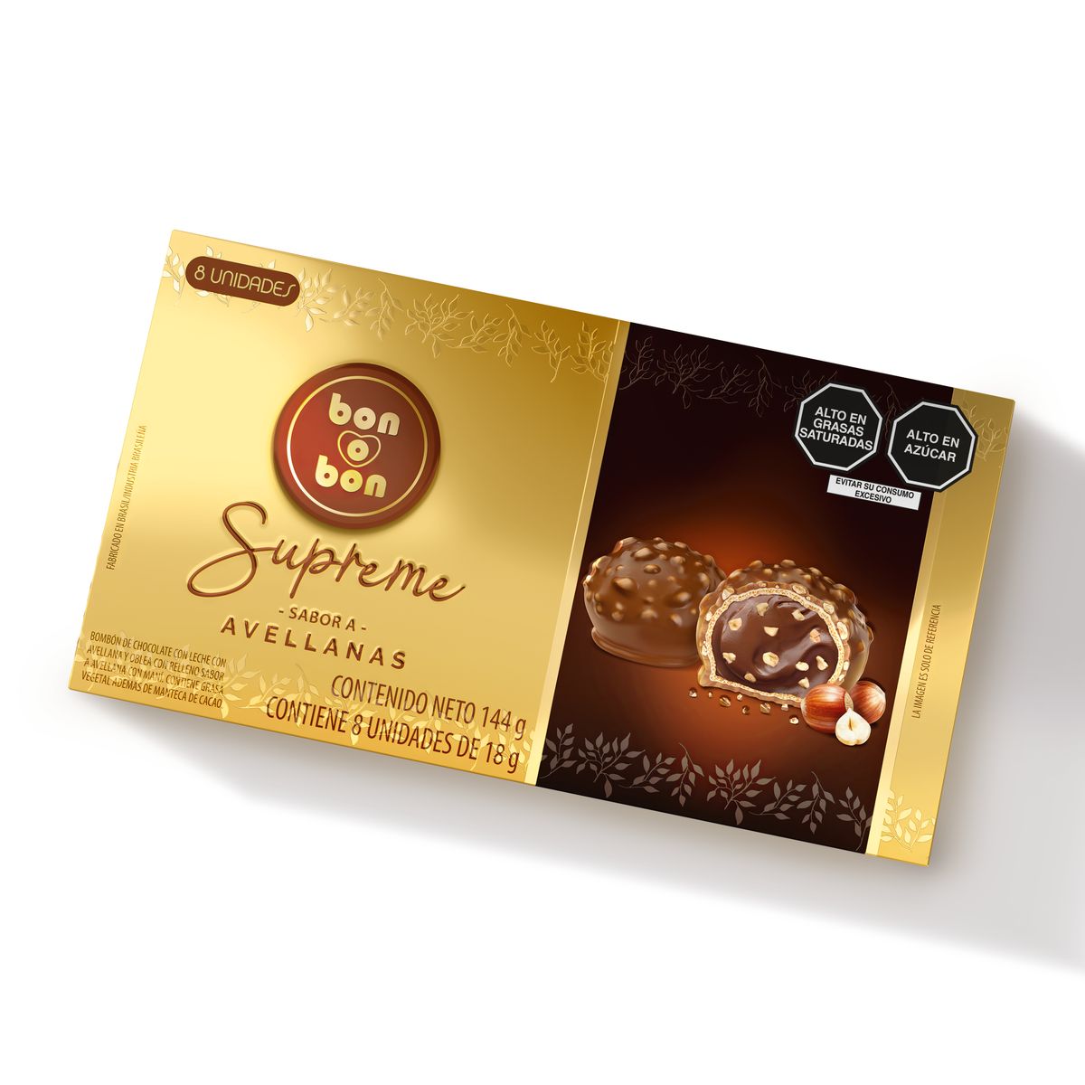 BON O BON - Bombones Bon O Bon Supreme Avellanas Empaque 8 Und