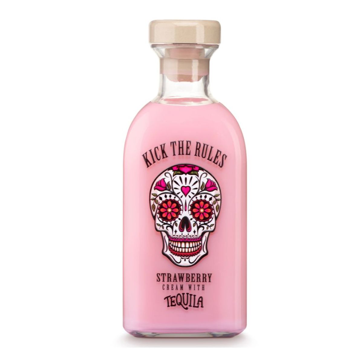  - Licor Crema Tequila Kick The Rules Fresa Botella 700 mL
