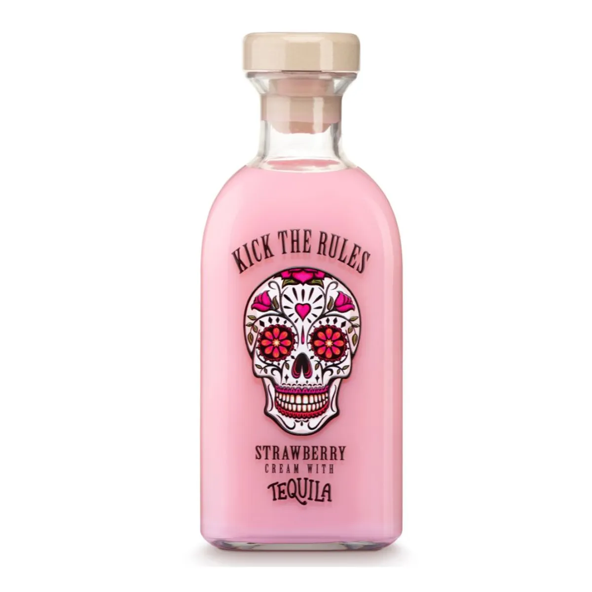  - Licor Crema Tequila Kick The Rules Fresa Botella 700 mL