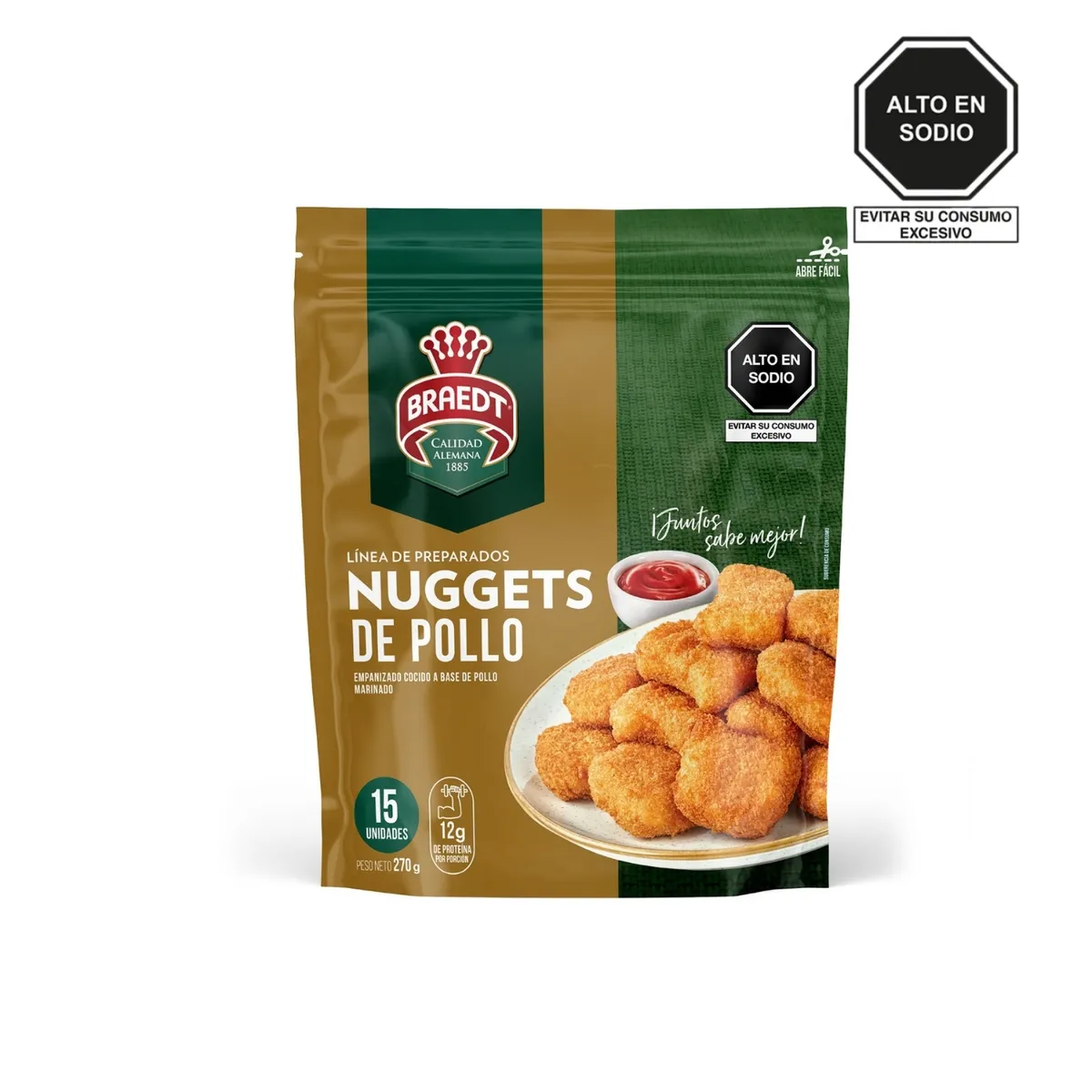 BRAEDT - Nuggets de Pollo Braedt Empaque 270 g