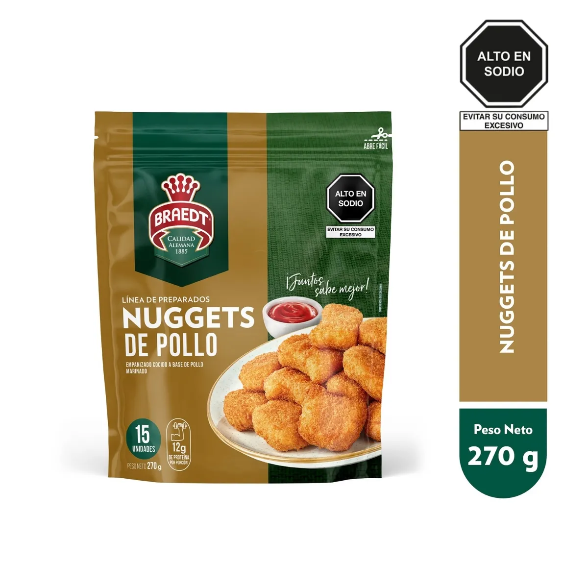 BRAEDT - Nuggets de Pollo Braedt Empaque 270 g