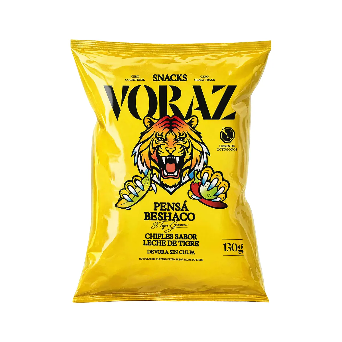 VORAZ - Chifles Voraz Leche De Tigre Bolsa 130 g