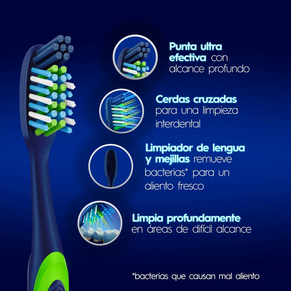 ORAL B - Cepillo de Dientes Oral-B CrissCross Cerdas Medias Empaque 3 Und