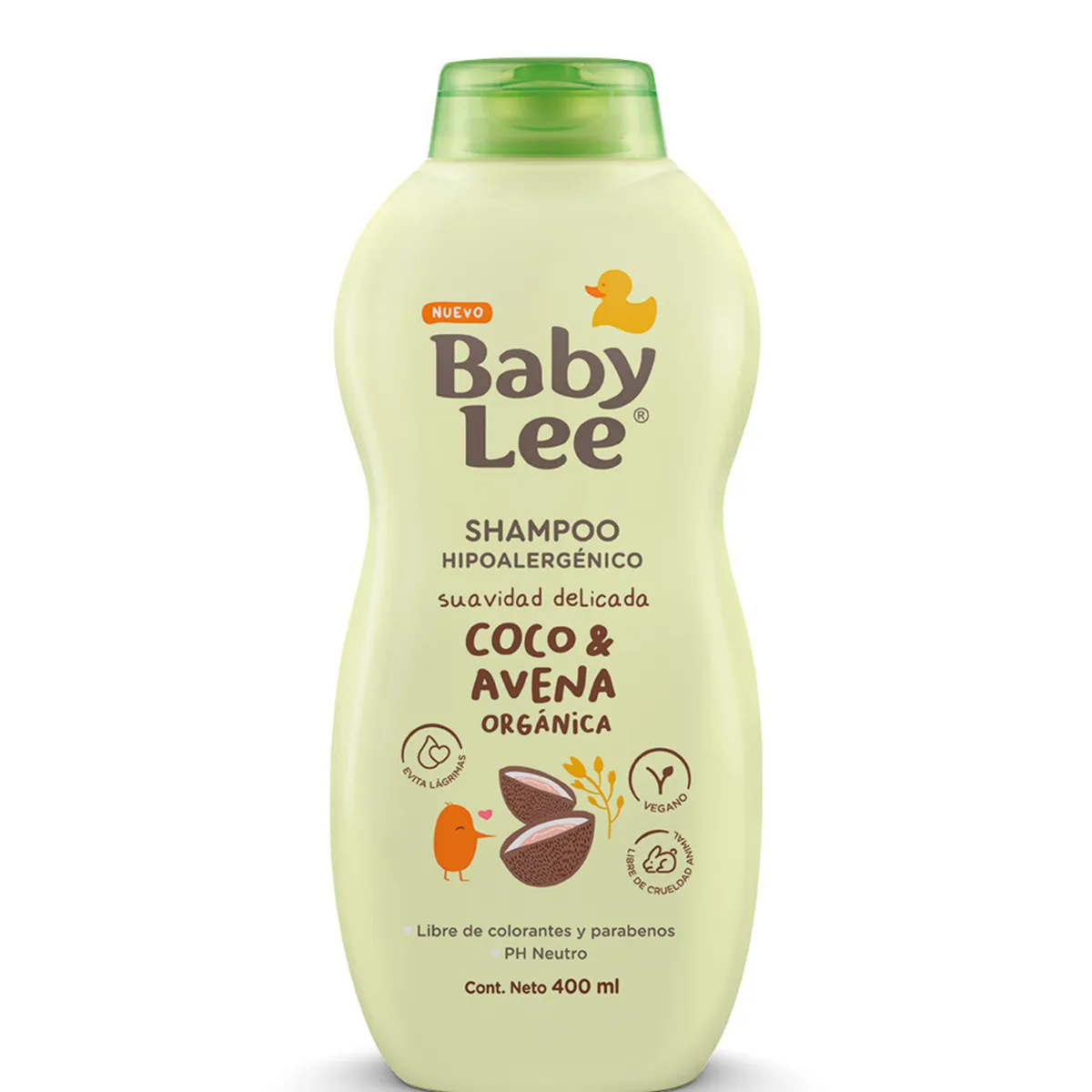  - Shampoo BabyLee Coco Avena Botella 400 mL