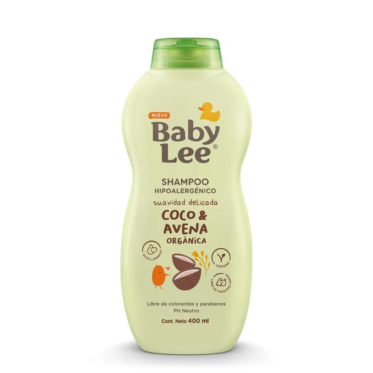  - Shampoo BabyLee Coco Avena Botella 400 mL