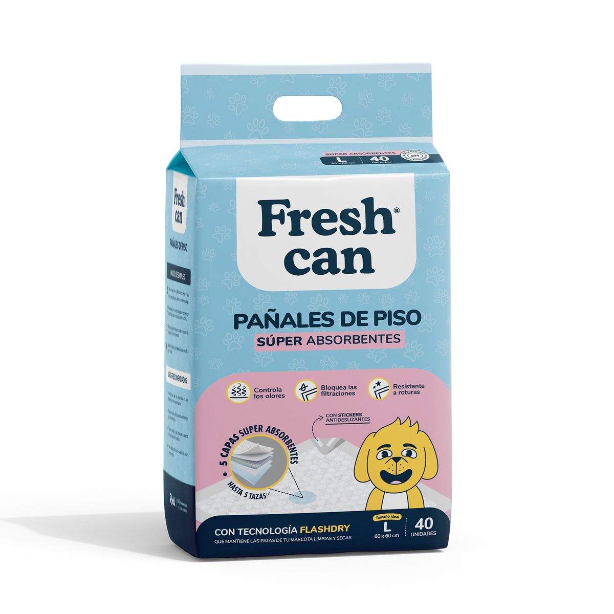 FRESH CAN - Pañales de Piso Fresh Can Regular Caja 40 Und