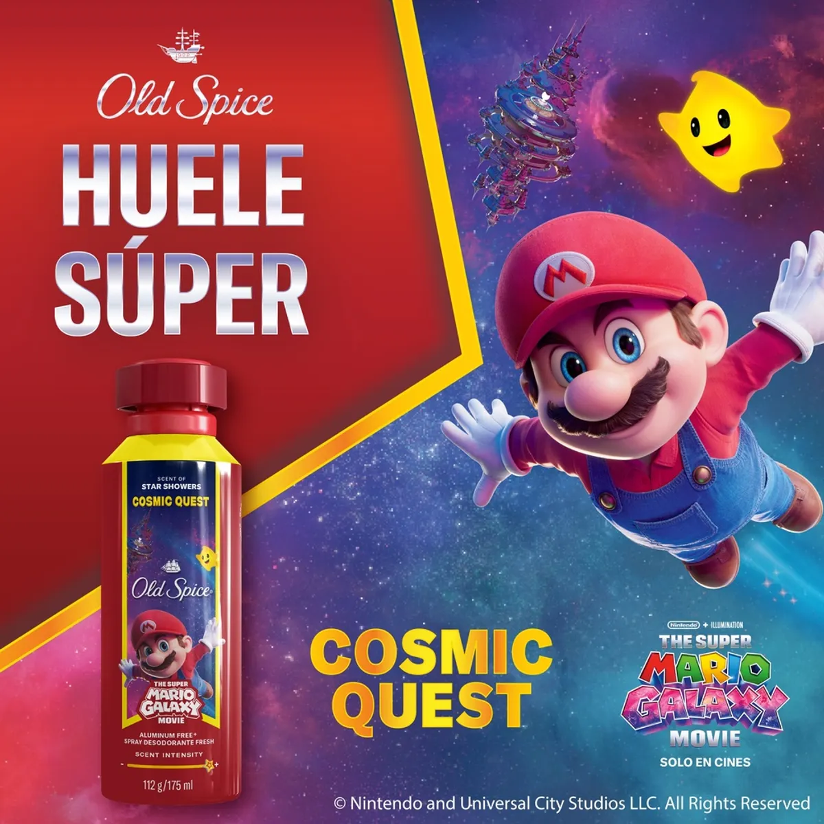 OLD SPICE - Desodorante Old Spice spray Cosmic Quest Lata 175 mL