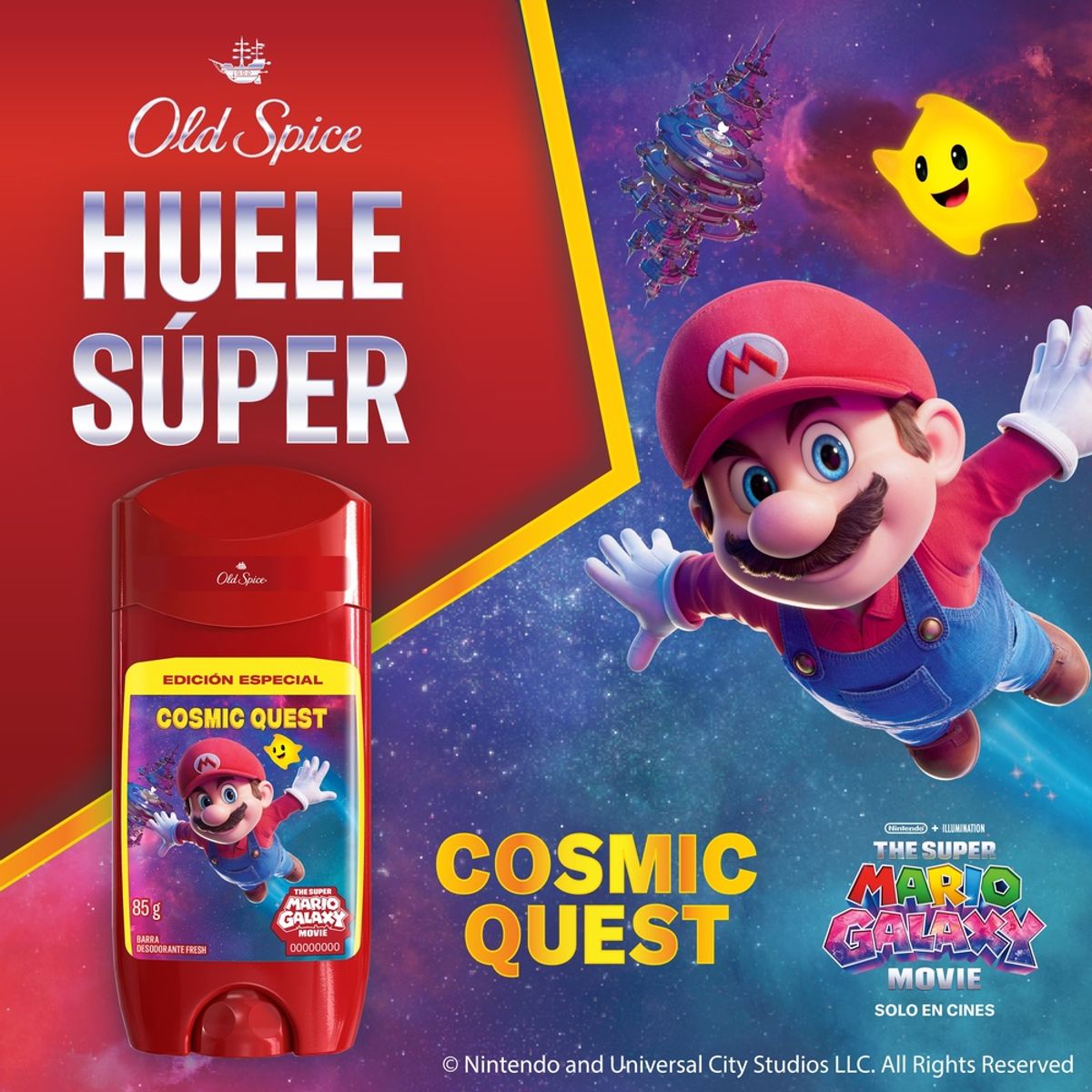 OLD SPICE - Desodorante Old Spice Cosmic Quest Barra Envase 85 g