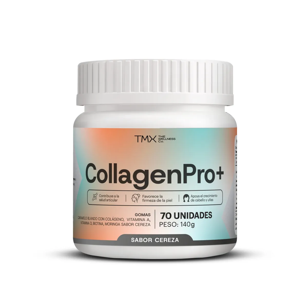 TMX THE WELLNESS CO - Gomitas TMX the Wellness Co. CollagenPro+ Cereza Envase 70 Und
