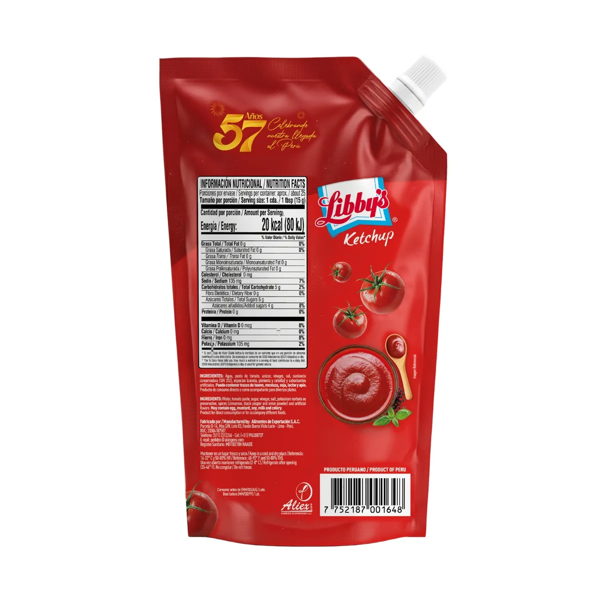 LIBBYS - Ketchup Libbys Doypack 380 g