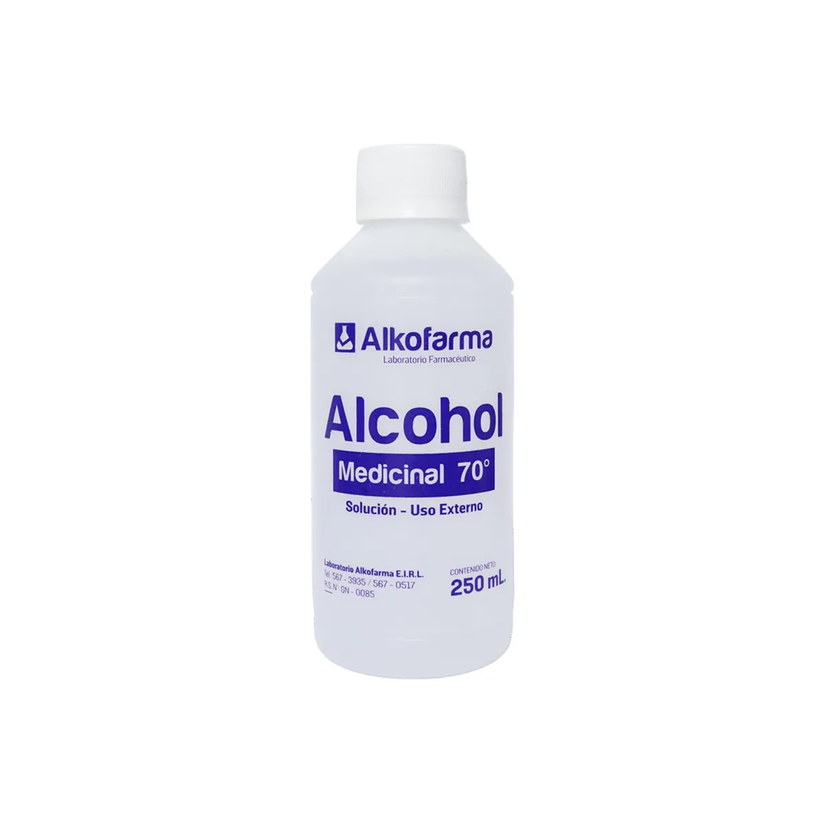Alkofarma - Alcohol Medicinal Alkofarma 70° Botella 250 mL