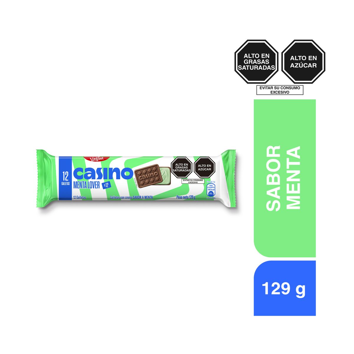 VICTORIA - Galleta Casino Menta Empaque 129 g