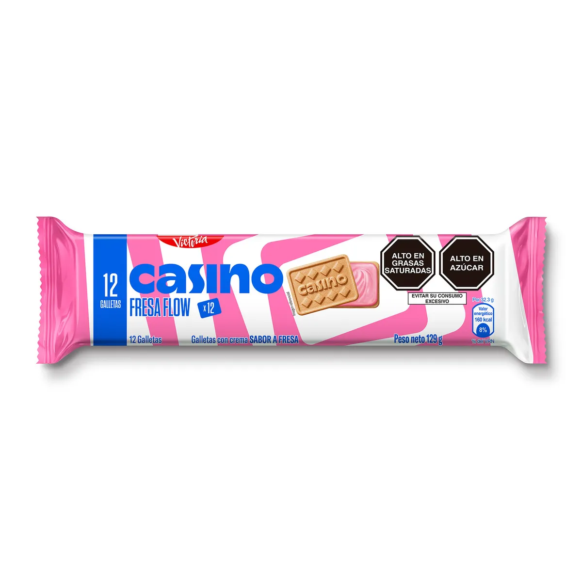 VICTORIA - Galleta Casino Fresa Empaque 129 g