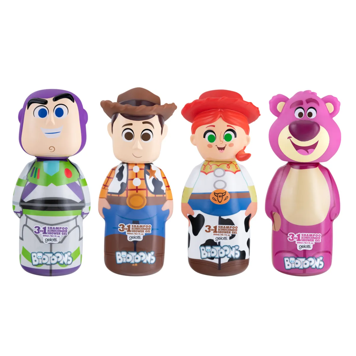 GELATTI - Shampoo 3 en 1 Biotoons Gelatti Toy Story Botella 300 mL