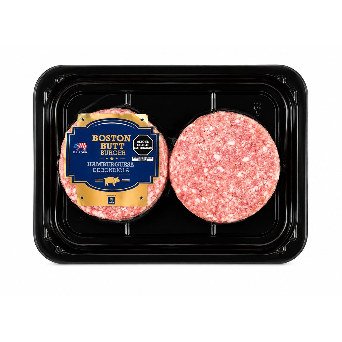 TOTTUS - Hamburguesa Boston Butt de Cerdo x Kg