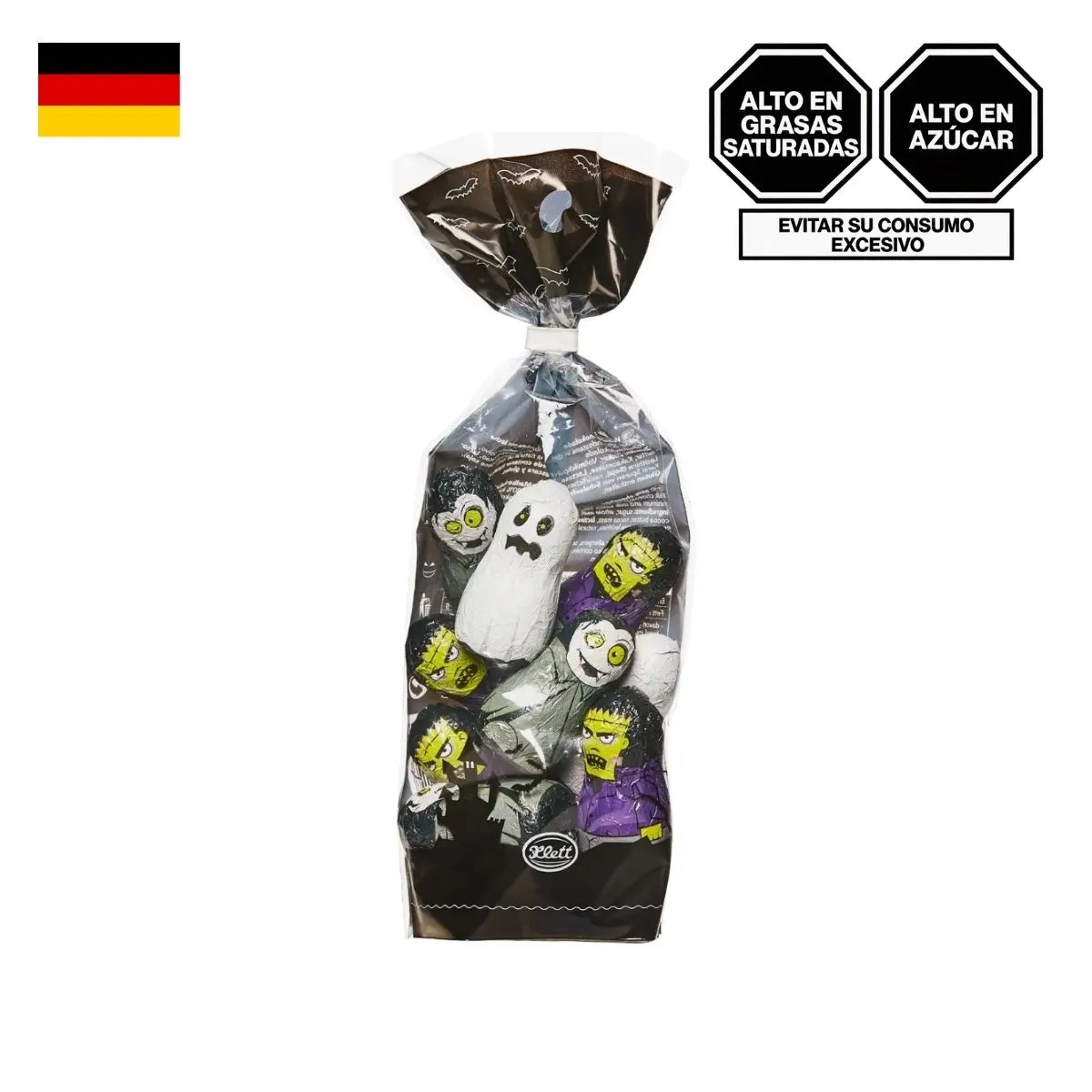 KLETT - Chocolate con Leche Klett Halloween Empaque 150 g