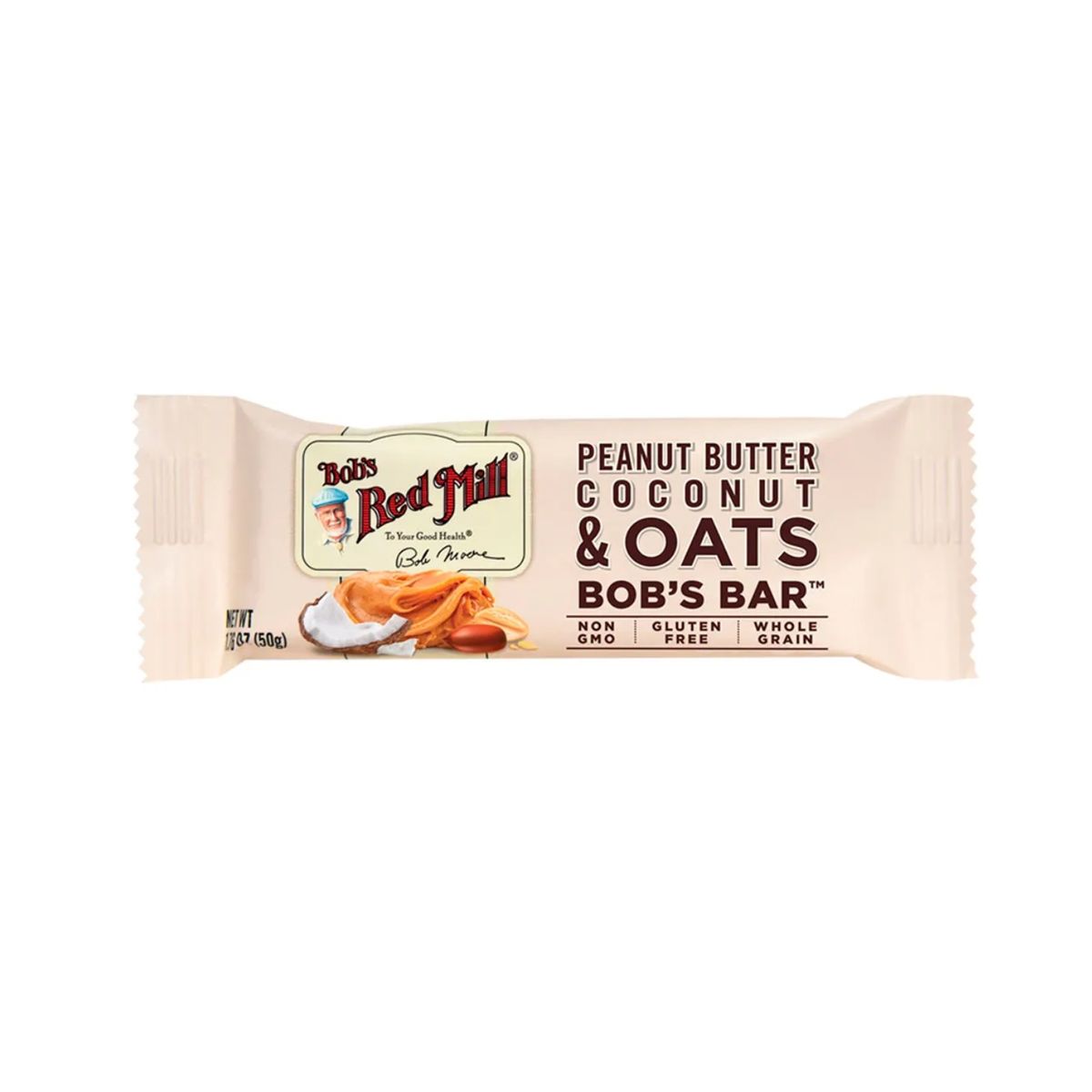 BOBS RED MILL - Barra Bob's Red Mill Maní Avena y Coco Empaque 50 g