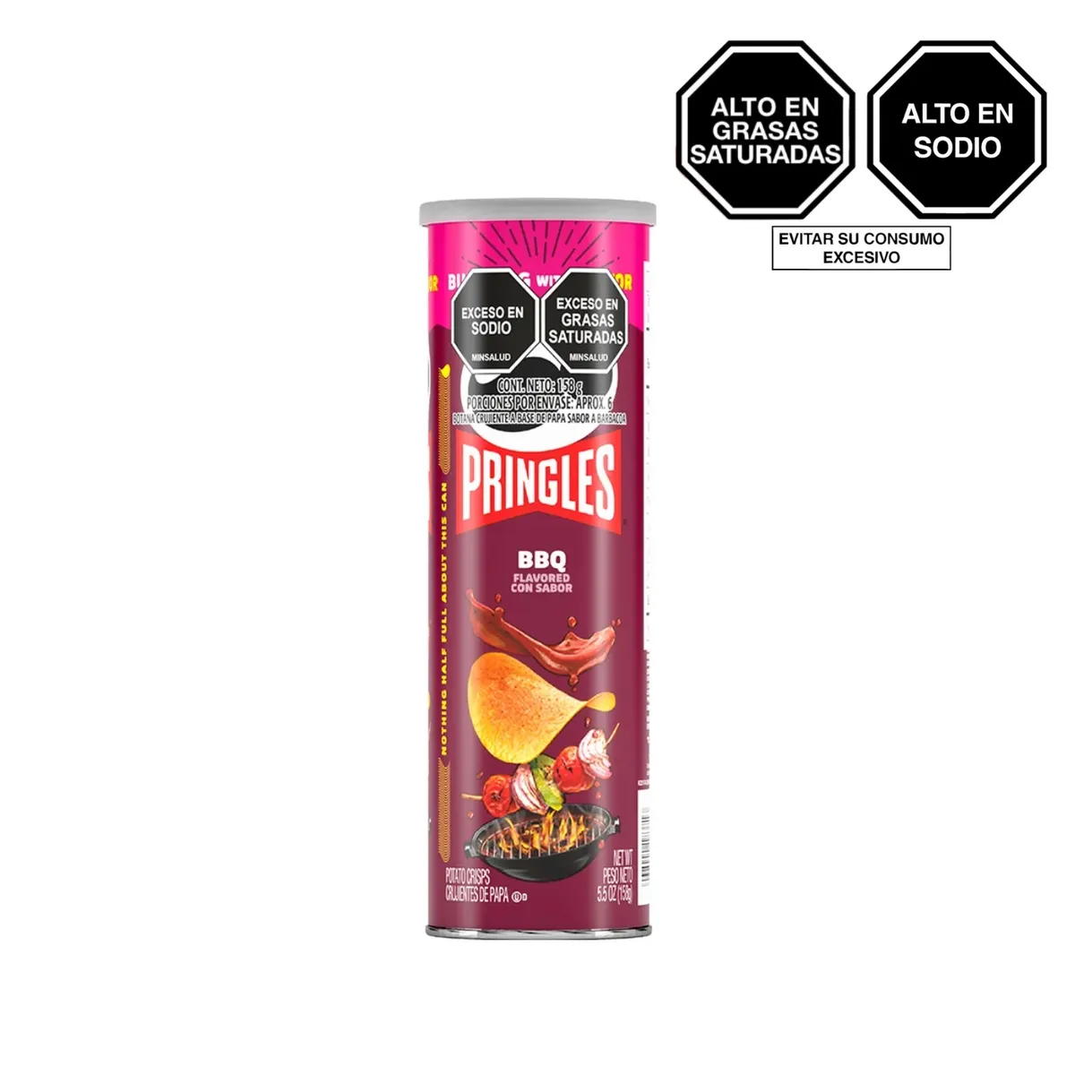 PRINGLES - Papas Pringles BBQ Lata 158 g