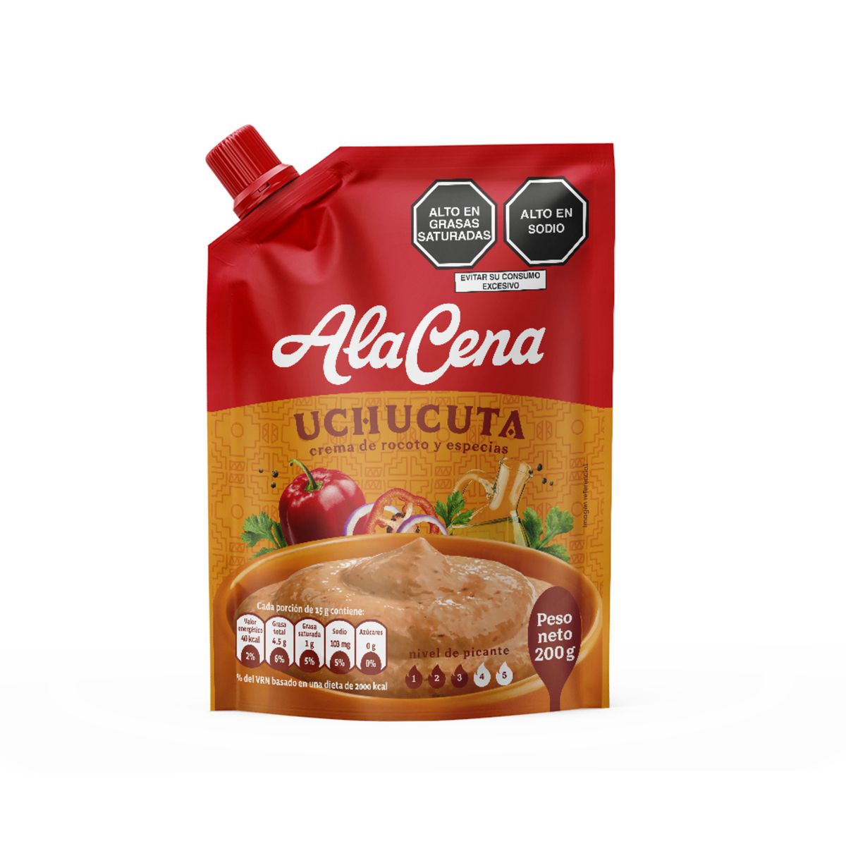 ALACENA - Crema Rocoto Uchucuta Alacena Doypack 200 g