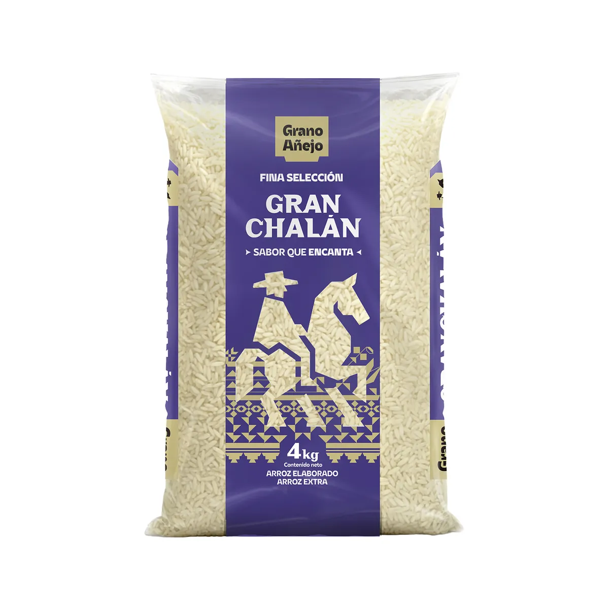 GRAN CHALAN - Arroz Extra Gran Chalán Fina Selección Bolsa 4 Kg