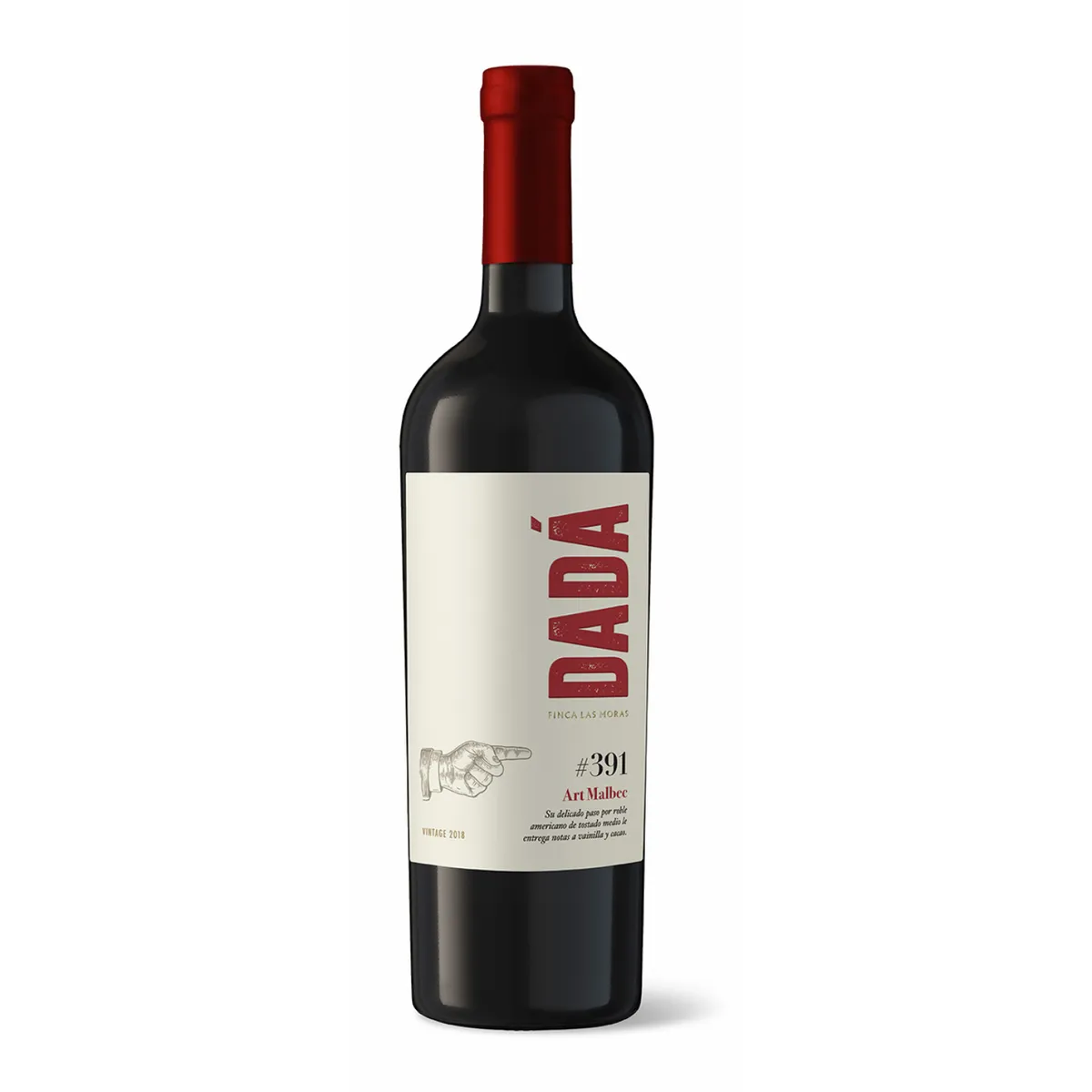 LAS MORAS - Vino Tinto Las Moras Dada Art Malbec Botella 750 mL