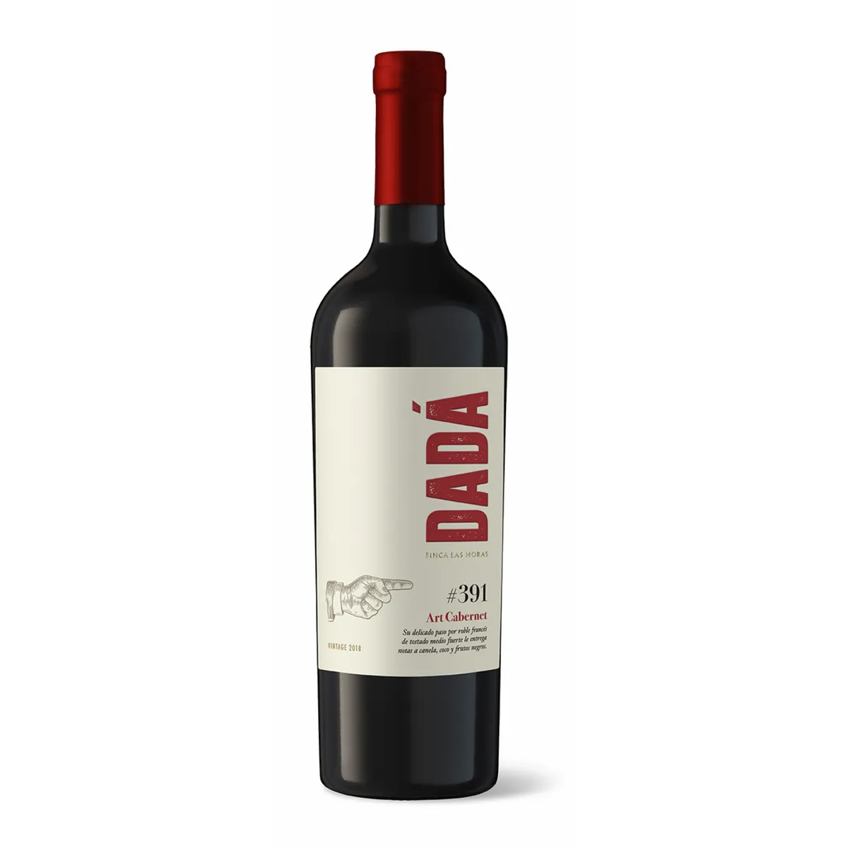 LAS MORAS - Vino Tinto Las Moras Dada Art Cabernet Botella 750 mL
