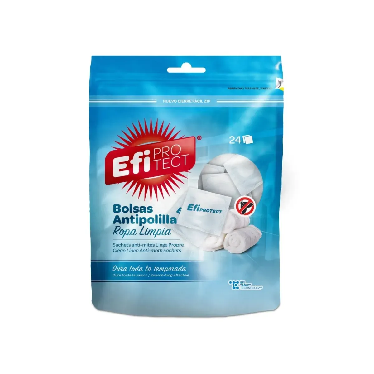 EFIPROTEC - Antipolilla EFI Protect Ropa Limpia Doypack 40.8 g