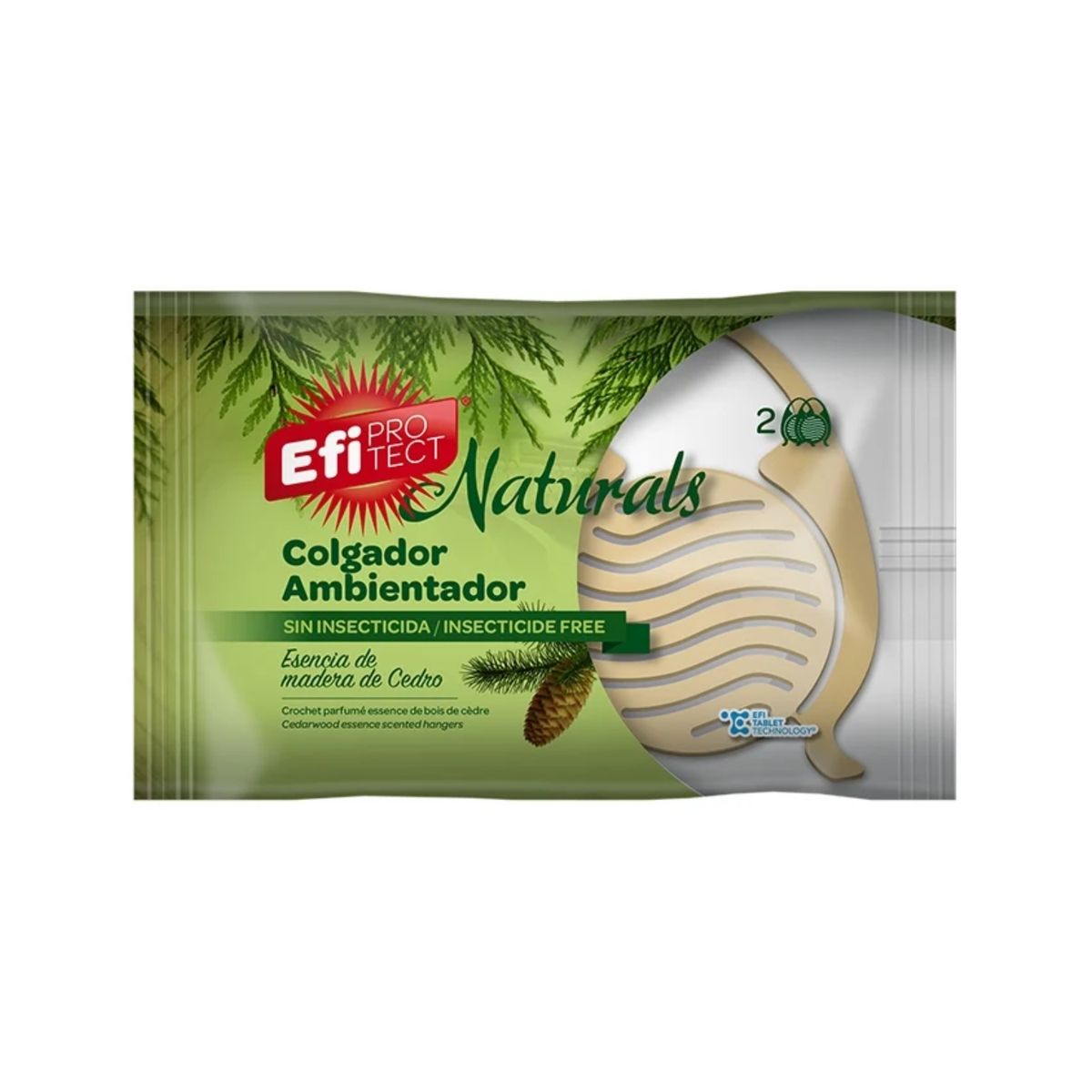 EFIPROTEC - Colgador Ambientador EFI Protect Cedro Empaque 40.1 g