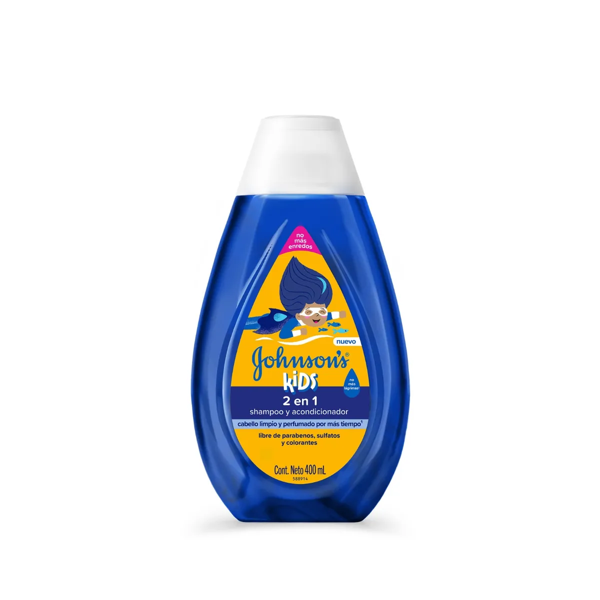 JOHNSONS BABY - Shampoo y Acondicionador 2 en 1 Johnson's Kids Botella 400 mL