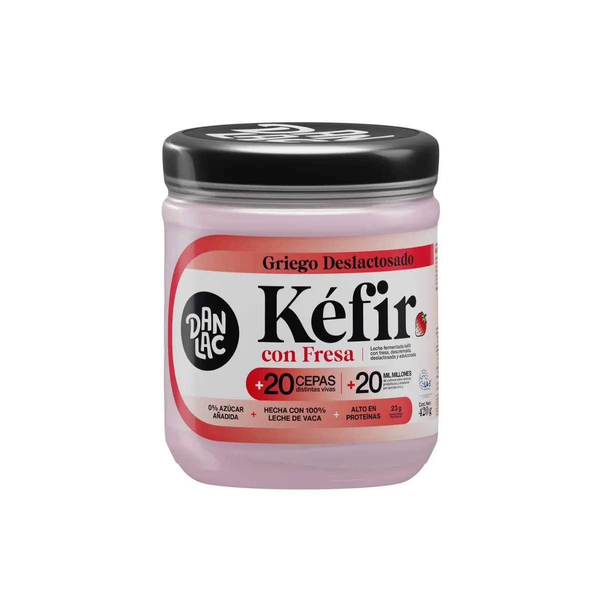 DANLAC - Kéfir Griego Danlac Fresa Pote 420 g