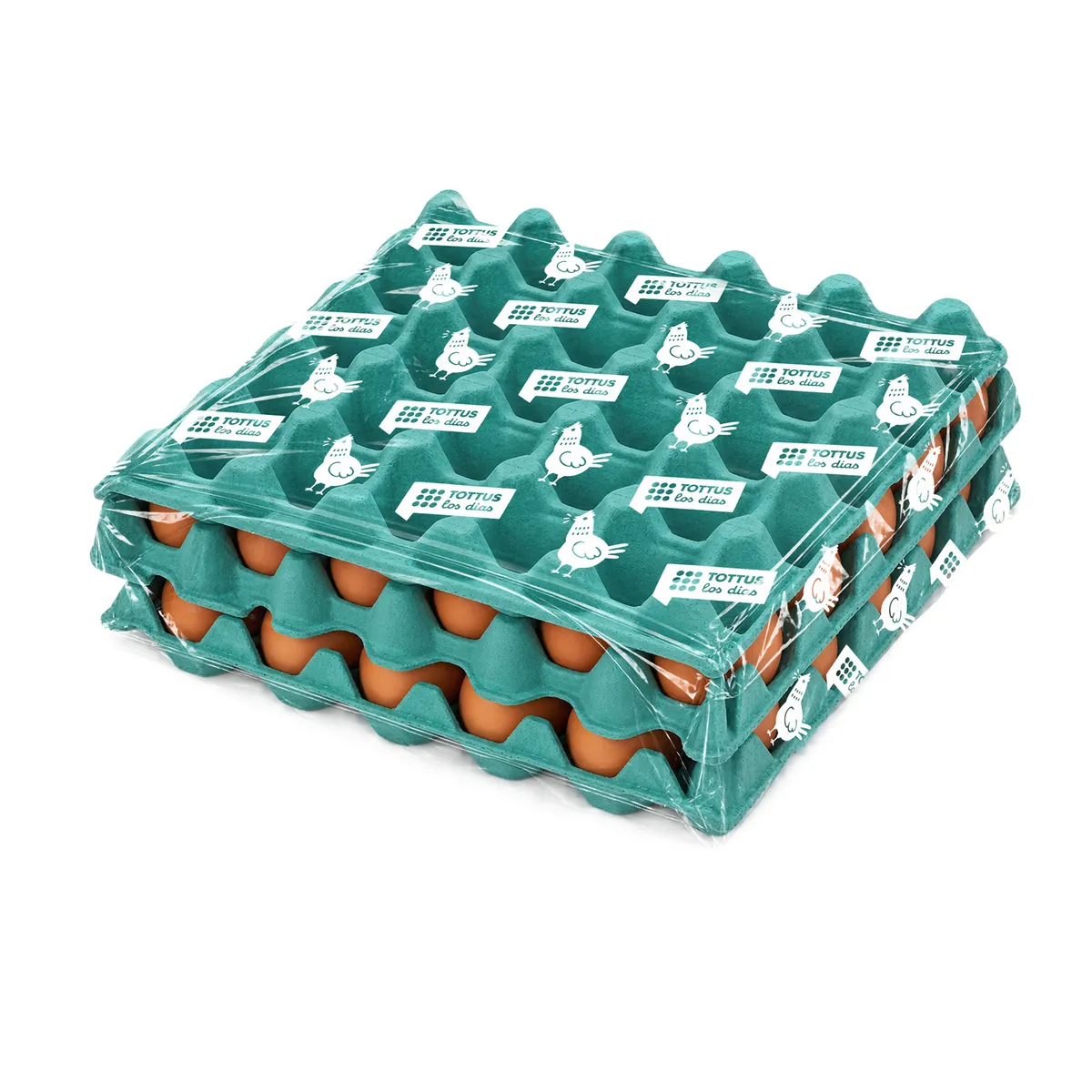 TOTTUS - Huevos Pardos Laminados Tottus Bandeja 60 Und