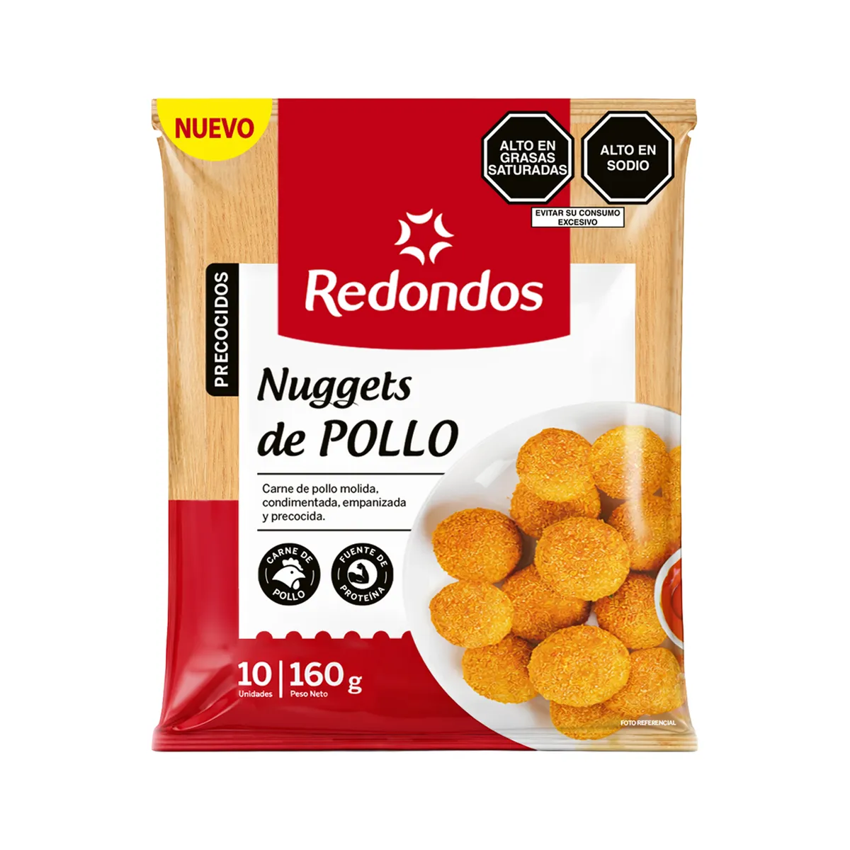 REDONDOS - Nuggets Pollo Redondos Bolsa 10 Und