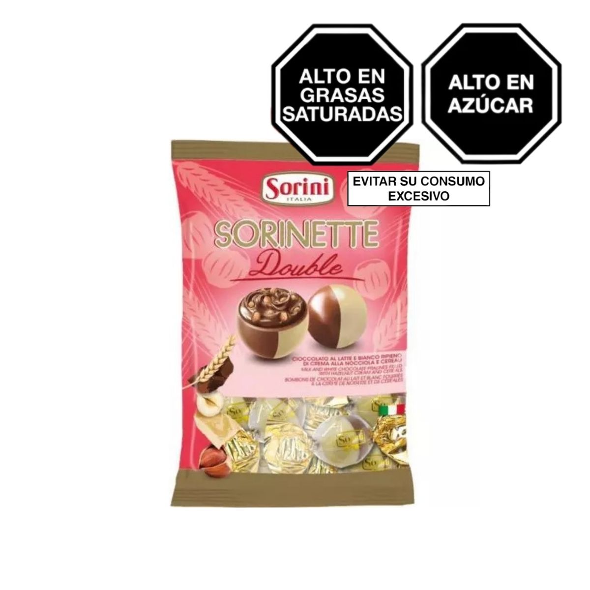 SORINI - Bombones de Chocolate Sorini Sorinette Double Bolsa 95 g