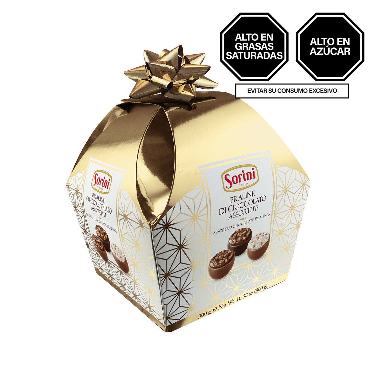 SORINI - Bombones Sorini Bauletto Gold Empaque 300 g