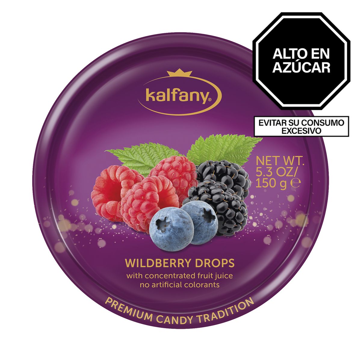 KALFANY - CARAMELOS KALFANY WILDBERRY DROPS 150GR