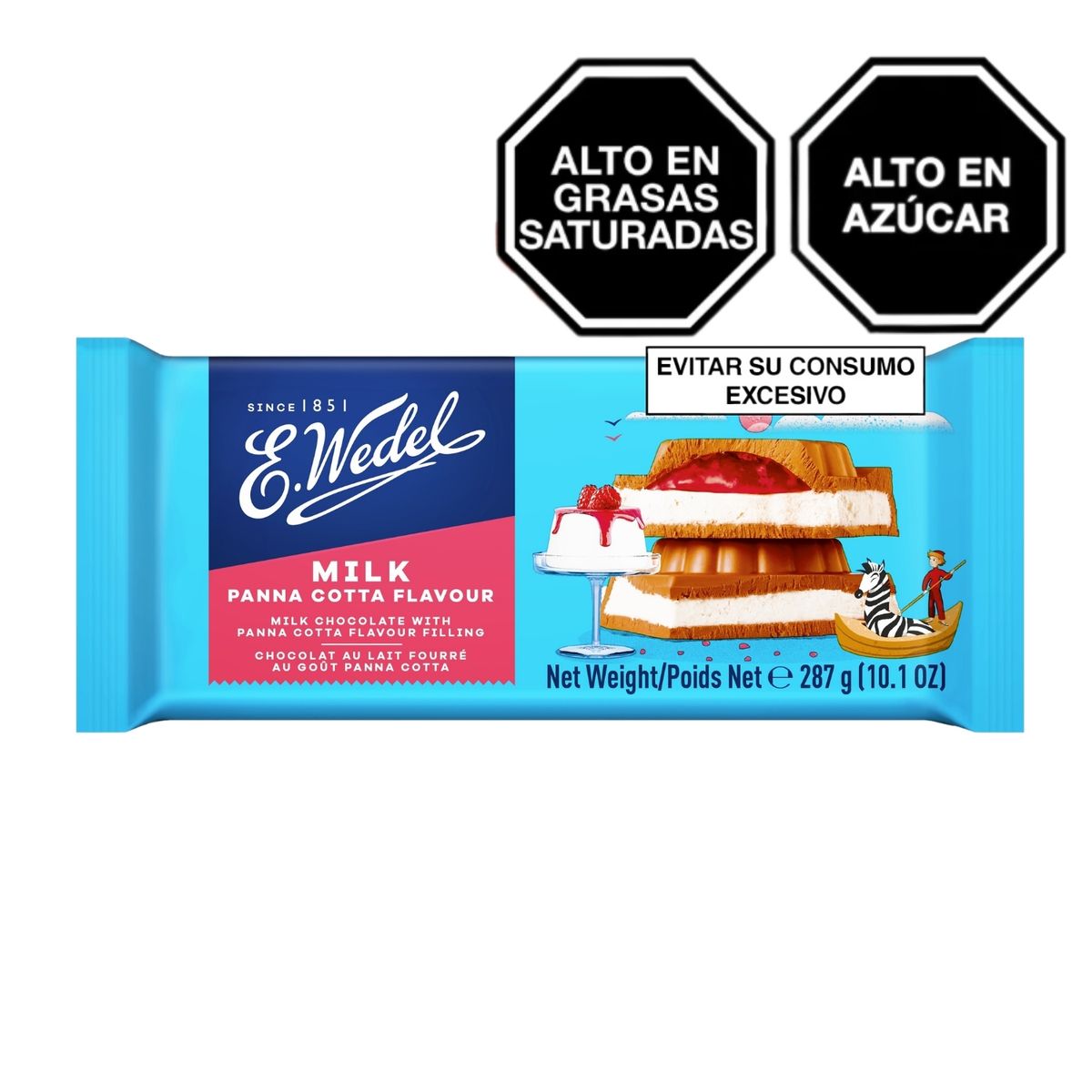 E WEDEL - CHOCOLATE CON PANNA COTTA E WEDEL 287GR