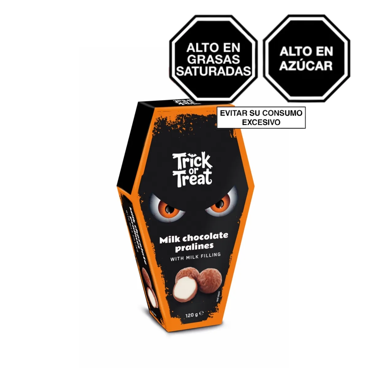  - Bombones de Chocolate Delicadore Trick or Treat Empaque 120 g