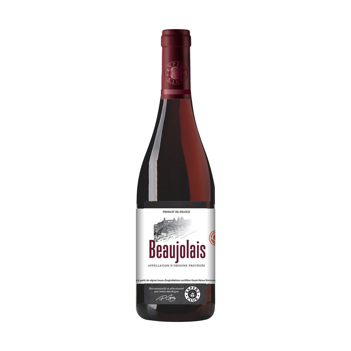 EXPERT CLUB - Vino Tinto Expert Club Beaujolais Botella 750 mL