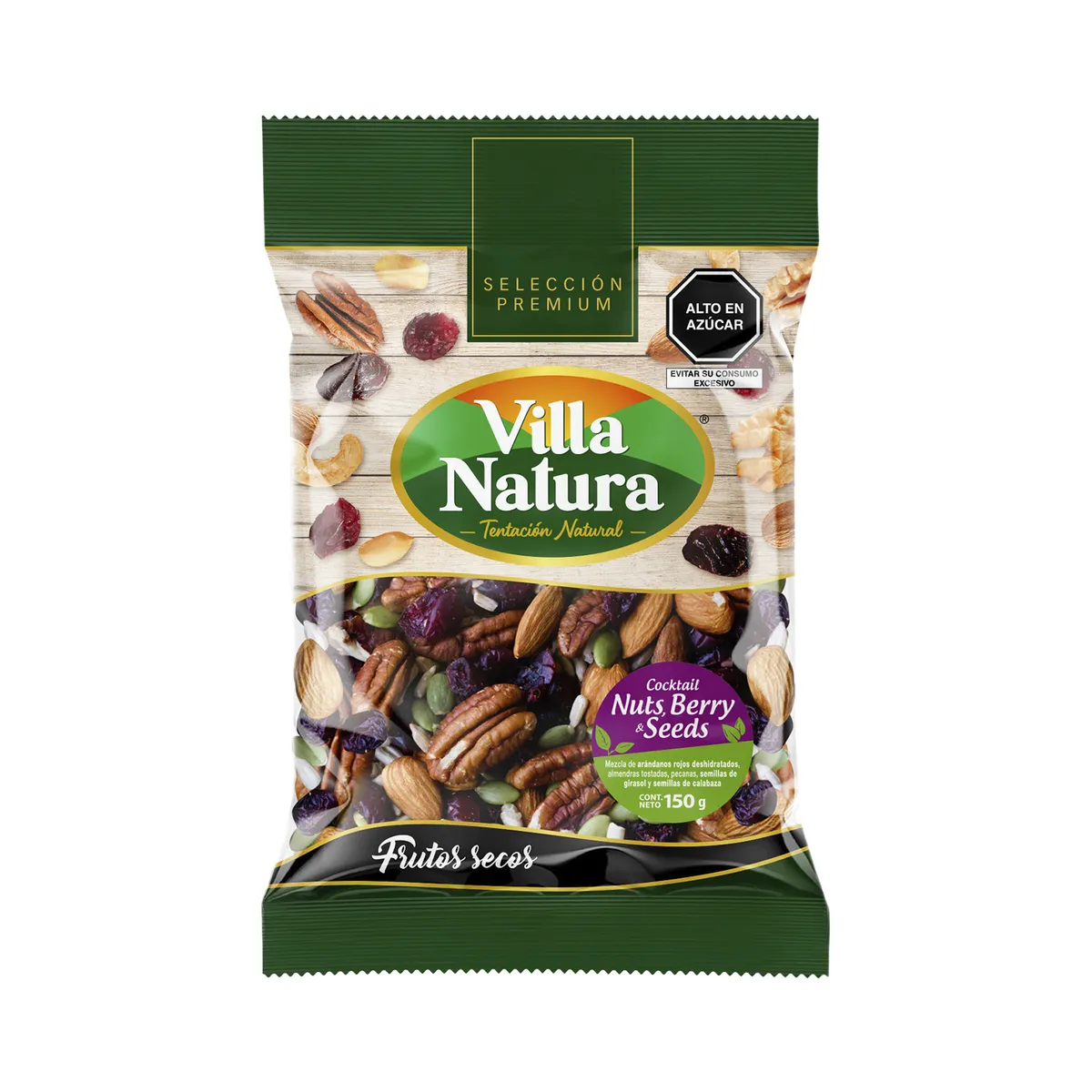 VILLA NATURA - Cocktail Villa Natura Nueces Berries Semillas Bolsa 150 g