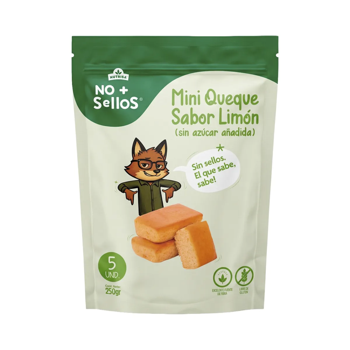 NO MAS SELLOS - Mini Queque No Más Sellos Limón Doypack 5 Und