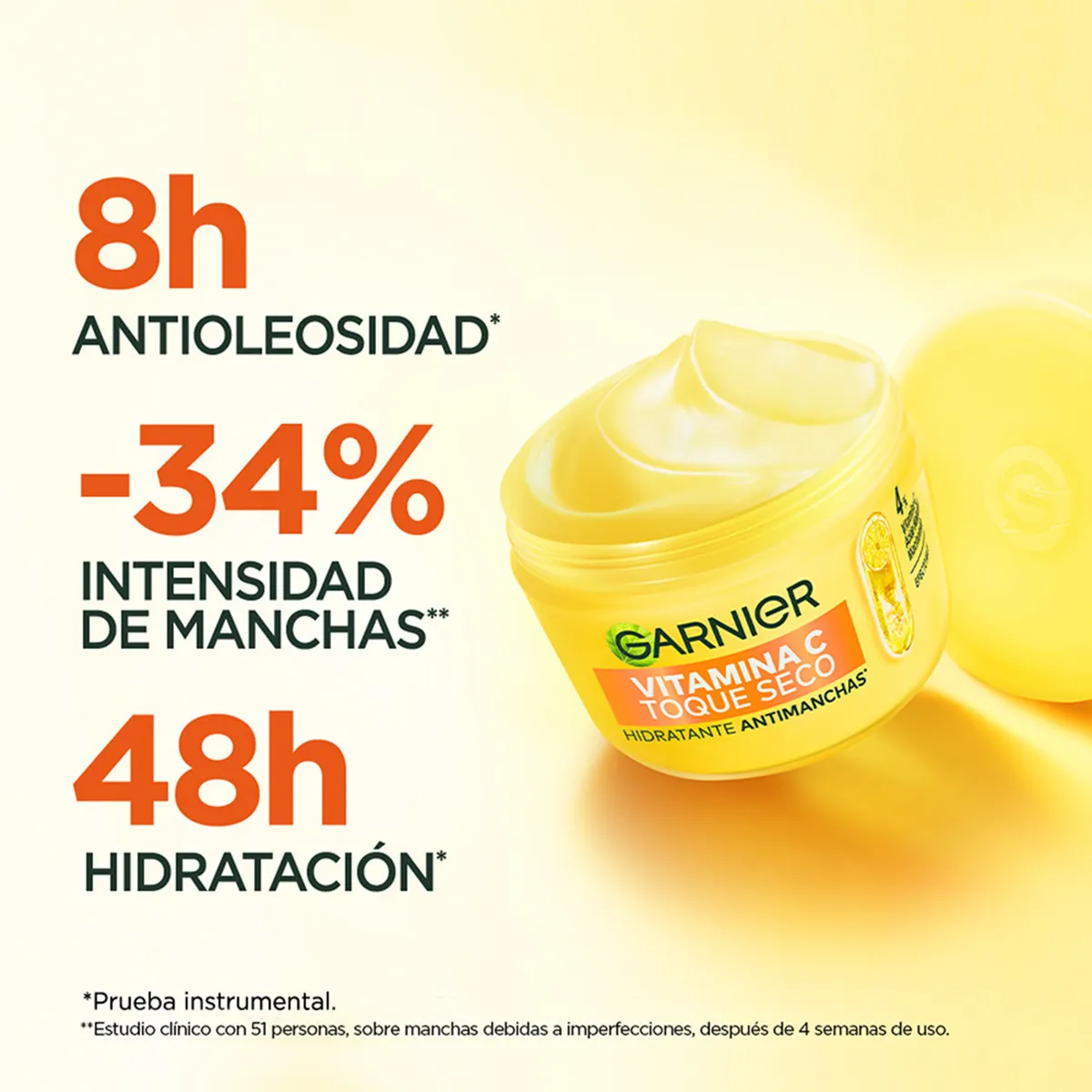 GARNIER - Crema Toque Seco Vitamina C Garnier Envase 82.5 mL